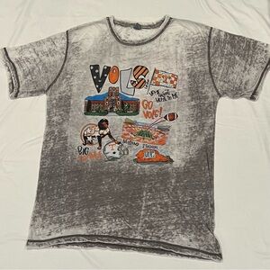 America brand Gray VOLS Graphic Tee with Orange Accents